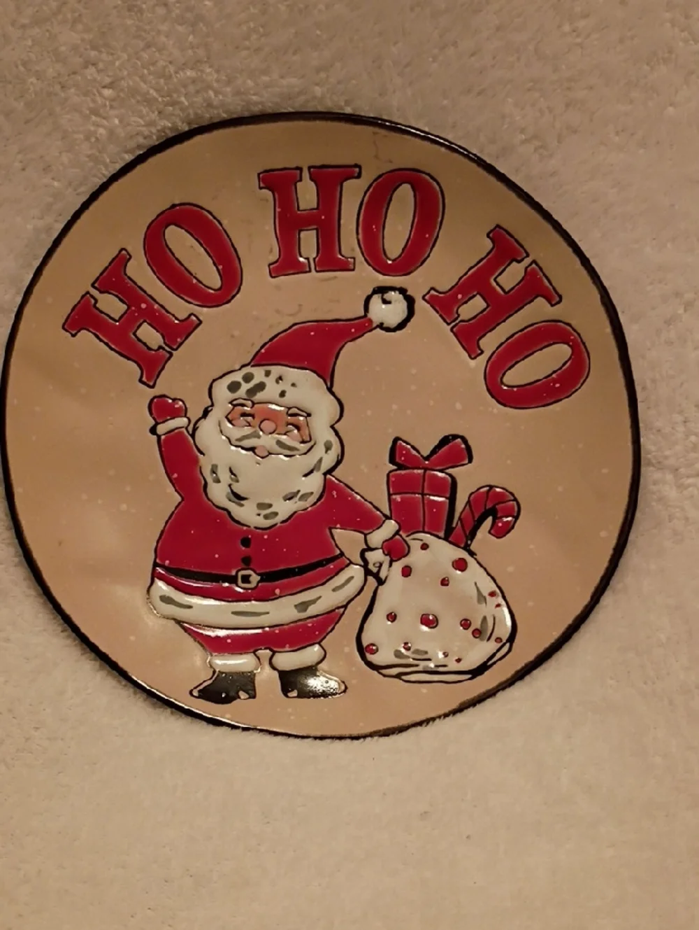 Ho Ho Ho Santa Holiday Plate 8